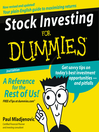 Stock Investing for Dummies® By Paul Mladjenovic